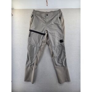 Gymshark Men's Small Retake Woven Pocket Regular Joggers Pants Tan Khaki Brown